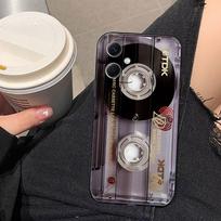 Retro Cassette Tape Camera Phone Case For Redmi Note 15 14 13 12 12S 11 11T 11S 10 9T 9 Pro TPU Case Funda DIY Shell Capa Cover Redmi NOTE94G
