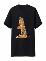 I Love Mom Tattoo Funny Pitbull Dog With Bandana T Shirt Vintage Washed Comfortable Stylish Streetwear Soft Fashion Breathable S įvairiaspalvis