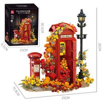 High-Quality 1142Pcs High-Quality Retro High-Quality British High-Quality Red High-Quality Phone High-Quality Booth High-Quality Assembly JJ9207