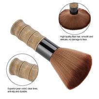 Professional Barber Face Duster Wooden Handle Hair Salon Brush Hair Styling Brush  Salon Use