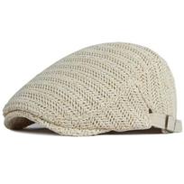 Adjustable Straw Beret Breathable Artist Painter Beret Casual Ivy Cap  Unisex smėlis