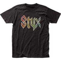 Styx Logo Unisex T-shirt Music Classic Concert Rock N Roll Band Tee New Black Graphic Tee S