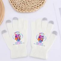 K-Pop Monster Hunter Warm Touchscreen Knit Gloves for Boys & Girls - Dopamine Autumn/Winter Print One Size stilius 8 spalva