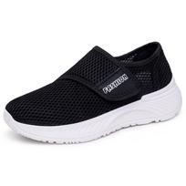 Breathable Mesh Slip-On Velcro Casual Women's Lightweight Walking Shoes for Summer 43