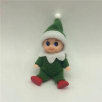 Christmas Mini Baby Elf Dolls Todder Elves Shining Kindness Craft Toddler Doll Toy Shelf Decoration Tiny Gift for Girls Kids raudona