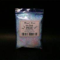 Prism ICE DUB Fly Tying Fibers: Colorful Pearlescent Ice Silk perlamutrinė balta spalva