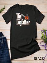 Funny Arborist Woodworker T Shirt The Logfather Chainsaw S įvairiaspalvis