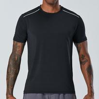 Men's Seamless Knit Compression T-Shirt, Breathable Mesh Short Sleeve Workout Top For Gym M juoda