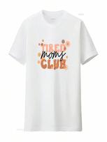 Tired Moms Mom Club As A Mama T Shirt Cute Motherhood Flower For Mother New Mother's Day Vintage Washed Soft Versatile S įvairiaspalvis