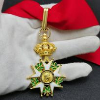 Reproduction of Napoleon Emperor's Legion of Honor Medal, Legion of Honor Medal, French Emblem (neck style 34g)