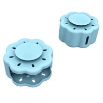 Silicone Shower Steam Holder Hanging Shower Steam Rack Bath Bomb Holder with Ventilation Holes for Bathroom Use mėlyna