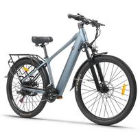 CYSUM M-RAX Electric Mountain Bike, 48V 13Ah Removable Battery, Shimano 21-Speed pilka