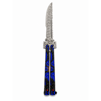 Treniruočių peilis Butterfly be ašmenų 22cm - shadow dragon blue