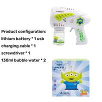 Toy Story Alien 39 Holes Bubble Gun Fun and Durable Netflix Bubble Popping Children's Toys Bubble Blowing Toys Gifts