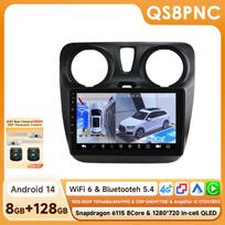 Ossuret Navigacijos GPS Android galvos vienetas Renault Dokker/Lodgy Dacia 2012-2021 m. Snapdragon AI automobilio radijas Multimedia grotuvas Android Auto Carplay QS8 8Core 8G 128G 360
