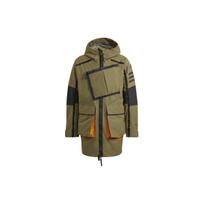 Adidas Xploric Parka Atspindinti Lauko Vandeniui Atspari Striukė Su Gobtuvu Ir Daug Kišenių Su Logotipu Vyriškas Viršutinis Drabužis Armijos Žalia GQ2399 XL