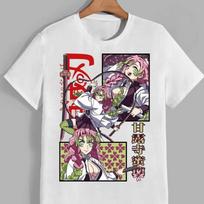 Kanroji Mitsuri T Shirt Men's Short Sleeve Summer Cotton Women Tees Streetwear Casual Hip Hop Harajuku Breathable High Quality S