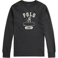 Polo Ralph Lauren Cotton Knit Printed Long Sleeve T-Shirt Kids tops 323981270-001 L