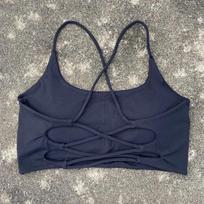Shockproof U-Shaped Strap Crossback Sports Bra for Running & Fitness Medium juoda