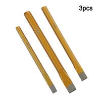 Concrete Tool Chisel Set 3 Flat Head Chisels for Stone Splitting and Masonry Applications Alloy Steel Construction China Mainland