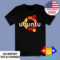 Ubuntu Linux Men's Black Size S to 3XL L