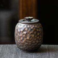 Japanese Stoneware Mini Small Tea Canister Kiln Sealed Jar Ceramic Candy Box Portable Coffee Bean Medicinal Herb Storage Bottle