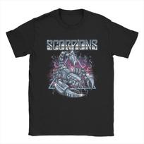 Scorpions Rock Anniversary Poster Graphic TShirt Street Harajuku Fashion 100 Cotton Unisex Loose Summer Casual Top Tshirts S