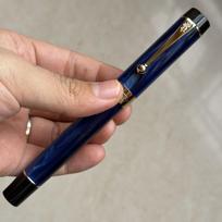 JINHAO 100 Centennial Resin Fountain Pen Nib Fine 18KGP Golden Clip Business Gift Pen Office School Supplies Stationery PK 9019 (as the picture,EF)