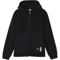 PUMA lamb's wool Zipper Hooded Jacket Black Men's 586607-01 S