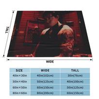 Bad Omens Noah  Flannel Throw Blanket Rock Music Blankets for Bed Outdoor Soft Quilt 100x150cm