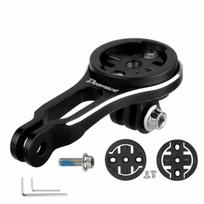 Adjustable Bike Handlebar Mount Adapter Compatible with Action Cameras Includes Screws Allen Keys and Interface Plates for Secure Attachment One Size