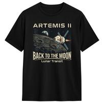 Artemis 2 Back To The Moon Tshirts Unisex and Women Summer Cotton Clothing Casual Fashion Breathable Short Sleeved Tee Streetwear M