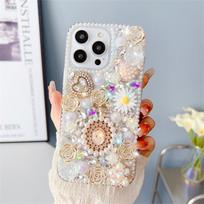 Pearl mobile phone case for samsung S23 S24 luxury rhinestone samsung A32 A34 love case samsung s20 fe balta