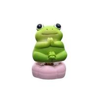 Car Ornaments Cute Rotating Figurine Stress Relief Frog Resin Dashboard Decoration with Strong B