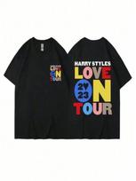 25 New Harry Style Loves Touring Summer Men's And Women's 100% Cotton T-Shirt Short Sleeve Y2k Hip Hop Street Casual Fashion S įvairiaspalvis