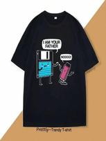 I Am Your Father T-Shirt Funny Floppy Disk Computer Science T Shirt Engineer Computer Tech Tee O Neck Short-Sleeved Tops S įvairiaspalvis
