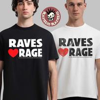 2026 Festival Merch Raves Love Rage T-Shirt XL
