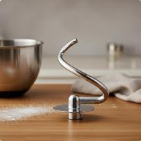 Stand Mixer Bread Hook 304 Stainless Steel Wire Whisk for Cooking 4L Dough