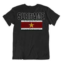 Flag T-Shirt Suriname Fashion Country Souvenir Gift Tee Pride logo S