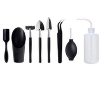 Waterproof Mat Garden Planter Kit Pruning Shears Bonsai Tools Set Transplanting Tools  Home Indoor 8PCS