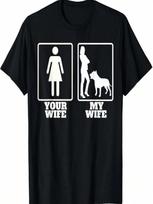 Your Wife My Wife Pitbull American Bully T Shirt Bully Tee S įvairiaspalvis
