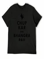 Chup Kar And Dance Bhangra Pau Funny  Punjabi T-Shirt Anime Stuff Graphic Tee Shirt Luxury Man T Shirts For unisex S įvairiaspalvis