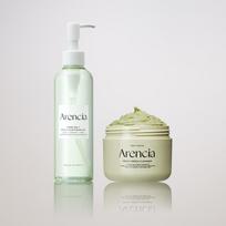 Arencia Pore Melt Mochi Cleansing Oil 200ml + Green Fresh Mochi Soap Cleanser 120g Set
