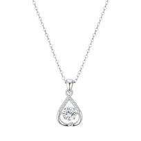 S925 Sterling Silver Heart Necklace: Trendy Women’s Choker with Simple Clavicle Chain Design 925 Sterling Silver