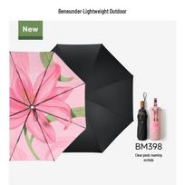 Beneath the Banana Tree Portable 3-Fold UV Protection Umbrella