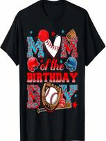 Mom And Dad Birthday Boy Son Baseball Lovers Family Matching T-Shirt S įvairiaspalvis
