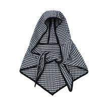 Plaid Hooded Triangle Scarf and Balaclava for Autumn/Winter – Women's European & American Style 140*45cm juoda
