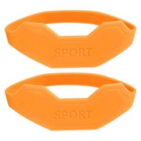 Silicone Knee Brace and Jump Rope Set for Outdoor Sports - Shock Absorption and Compression Support with Elastic Fixation and Patella Protector. One Size (Pair)