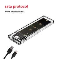 NGFF M2 Hard Disk Case Transparent Clear SSD Case M.2 SSD Box  Phone Style C