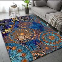 Bohemia Mandala Geometric Area Rug,Carpet Rug for Home Living Room Bedroom Sofa Doormat Kitchen Decor,Kid Non-slip Floor Mats 40cm x 60cm